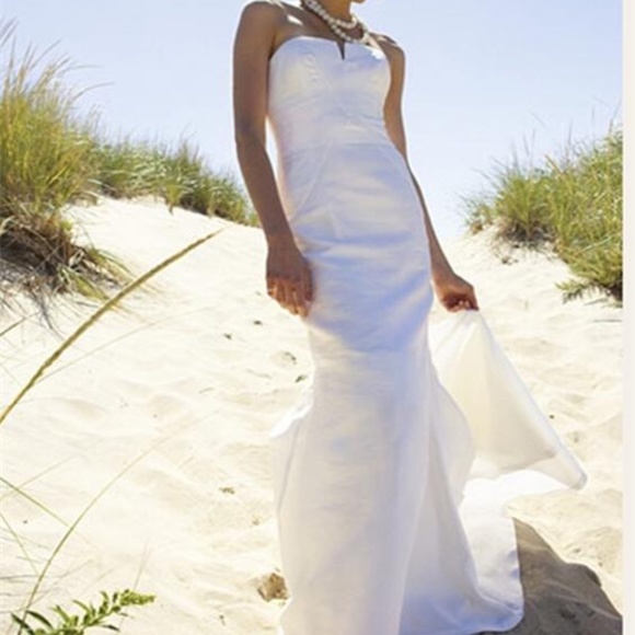 NICOLE MILLER SHANTUNG SILK MERMAID WEDDING BRIDAL $1900 IM0002 - Picture 5 of 15